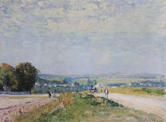 Die Straße nach Montbuisson in Louveciennes, 1875